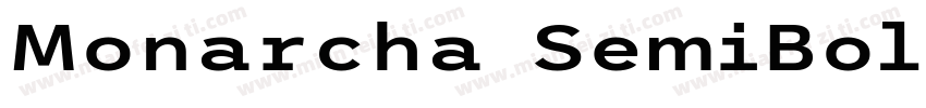 Monarcha SemiBold字体转换